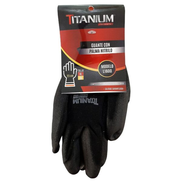 GUANTE NITRILO SEGURIDAD NEGRO TALLA XL-10 Item: 10115c