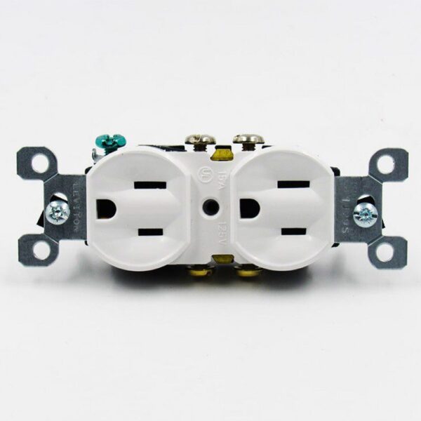 TOMA DOBLE LEVITON USA BLANCO 15A 125V 5320-WMP