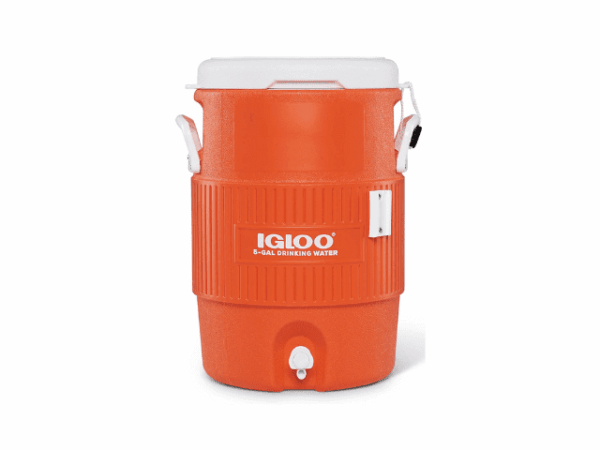 TERMO CON VALVULA POLIPROPILENO NARANJA 18.9 LITROS