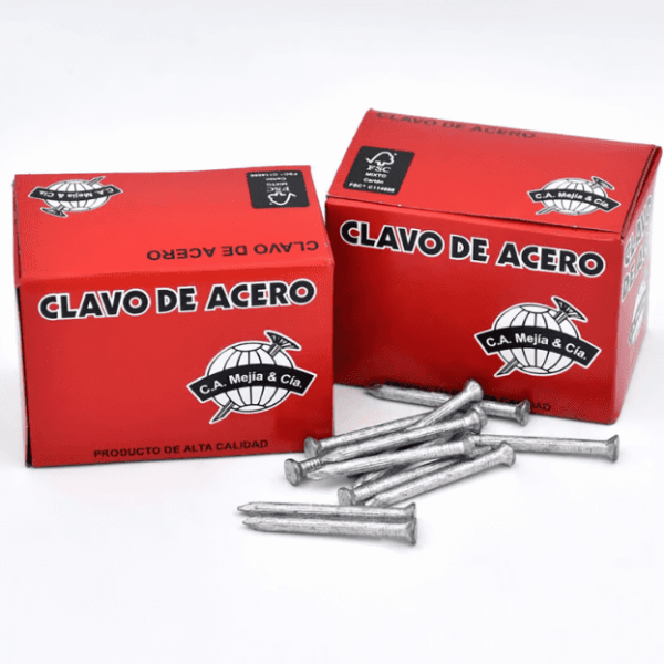 CLAVO ACERO VERTICAL 2 CA MEJIA (500 GRS) Item: 2328