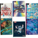 CUADERNO DE 100 HOJAS CUADROS GRANDES C/STICKER