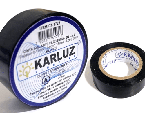 CINTA AISLANTE NEGRA PEQUEÑA UL 5 MTS UE:400 REF: KL-1226