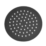 DUCHA REGADERA UDUKE NEGRA ACERO INOXIDABLE 6 REDONDA (HT1617)