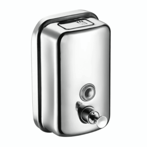 DISPENSADOR DE JABON LIQUIDO METALICO 500ML ACERO