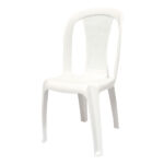 SILLA CRYSTAL COLPLAST SIN BRAZO BLANCA