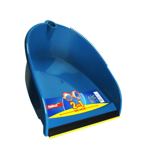 RECOGEDOR C/ BANDA DE CAUCHO ANDECOL C/CABO