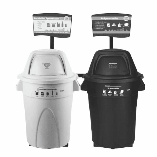 PUNTO ECOLOGICO 3 PUESTOS 121 LTRS ESTRA