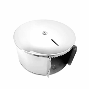 DISPENSADOR PAPEL BAÑO ACERO INOXIDABLE CON LLAVE