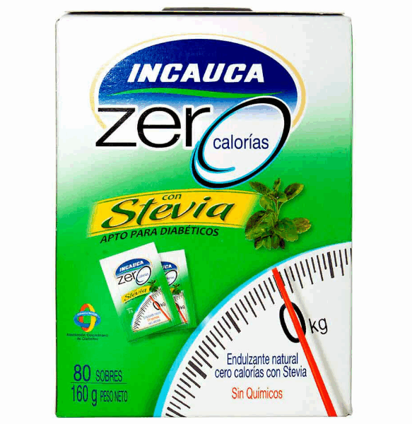 ENDULZANTE EN SOBRES CON STEVIA INCAUCA CAJAX40