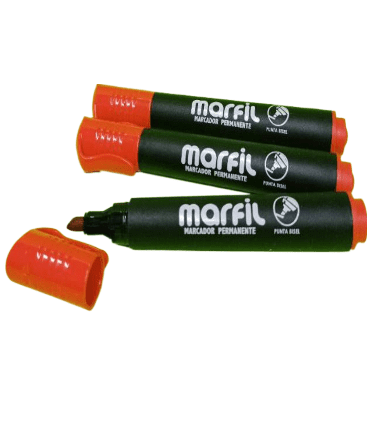 MARCADOR PERMANENTE ROJO MARFIL