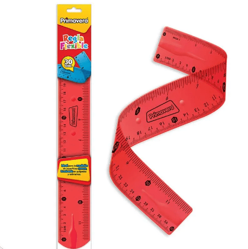 REGLA FLEXIBLE 30 CM ELASTIK PRIMAVERA