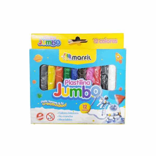 PLASTILINA JUMBO *12 MARFIL
