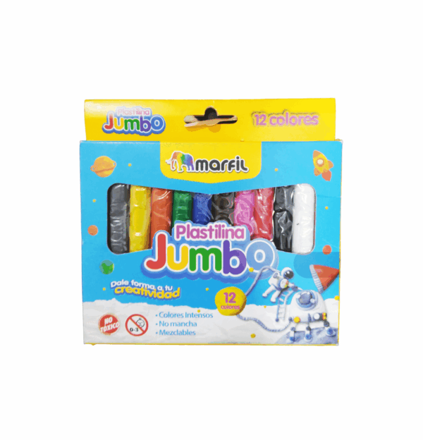 PLASTILINA JUMBO *12 MARFIL