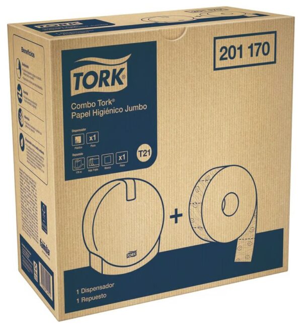 COMBO DISPENSADOR PH JUMBO + PH JUMBO TORK
