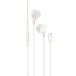 AUDIFONOS METALIZADO BLANCO TIPO C JAL H35B REF: 30667