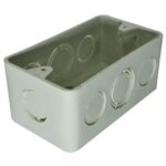 CAJA PLASTICA 2X4 BLANCA R/G CERTIFICADA