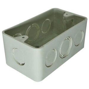 Caja Plastica 2X4 Blanca R/G Certificada