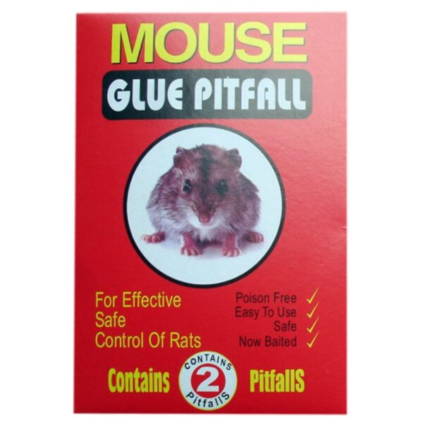 PEGA RATON CARTON X 2 TRAMPAS (HT1128)