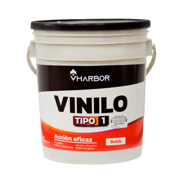 PINTURA VINILO TIPO 1 INTERIOR BLANCO BALDE  (VHARBOR)