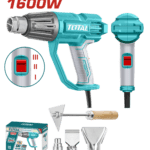 PISTOLA CALOR 1600W  INCLUYE 3 BOQUILLAS Y 1 RASCADOR  INDUSTRIAL TOTAL (UTB16078)