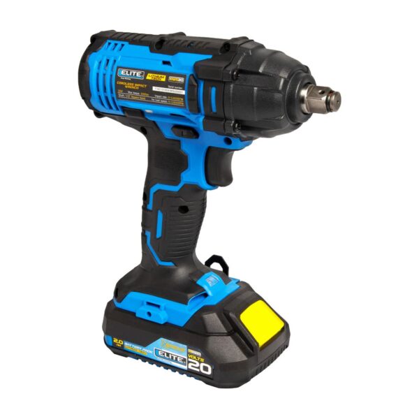 PISTOLA IMPACTO INALAMBRICA ELITE 1/2 20V 1 BATERIA 2AH + CARGADOR (XIWS20)