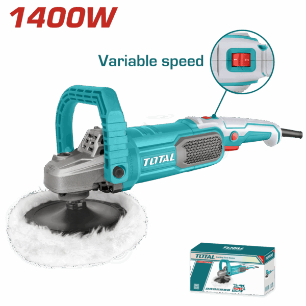 POLICHADORA 1400W INDUSTRIAL INCLUYE 4 ACCESORIOS TOTAL (UTP11418018)