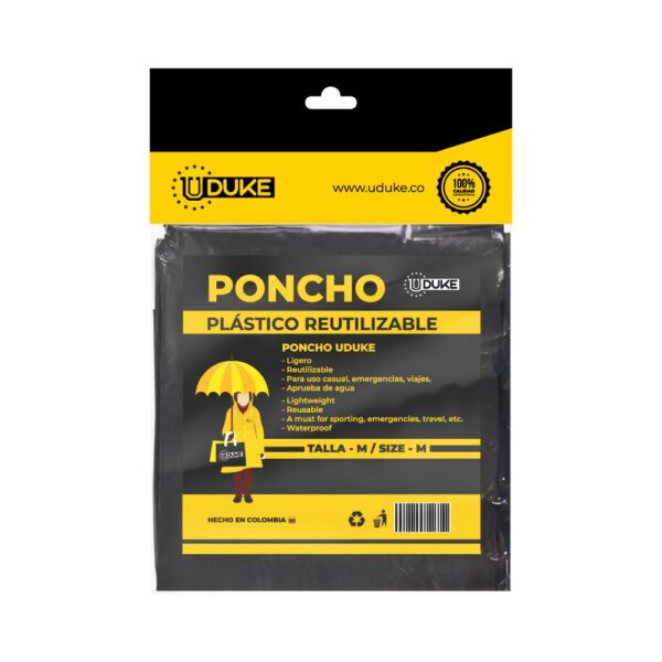 PONCHO IMPERMEABLE PARA LLUVIA PLASTICO NINO 10-14 ANOS