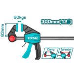 PRENSA SARGENTO DE BARRA 63X300 MM 12 INDUSTRIAL TOTAL (THT1340602)