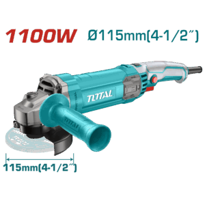 Pulidora 4 1/2  1100W Incluye Mango Auxiliar  Industrial Total (UTG110125563)