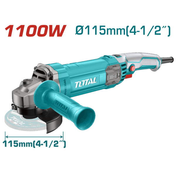 PULIDORA 4 1/2  1100W INCLUYE MANGO AUXILIAR  INDUSTRIAL TOTAL (UTG110125563)