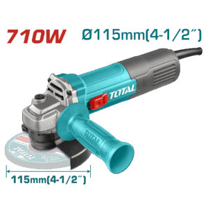 Pulidora 4 1/2  710W Incluye Mango Auxiliar  Industrial Total (UTG10711576)