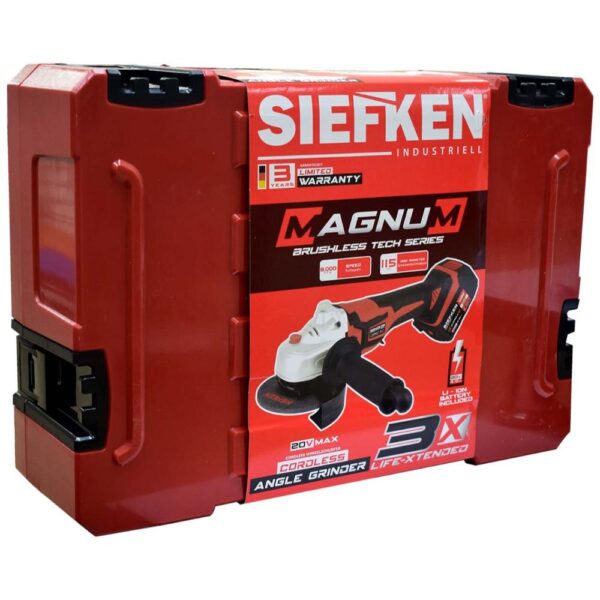 PULIDORA SIEFKEN MAGNUM DE 4 1/2 INALAMBRICA INDUSTRIAL 8000RPM (SBS002)