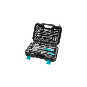 Rache con Copas 1/4 + 1/2 x 44 Pzs Industrial Total (THT421441)