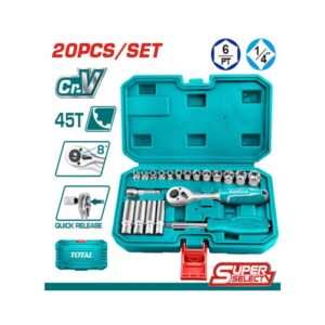 Rache con Copas 1/4" x 20 Pzs Super Select Total (THT141201)