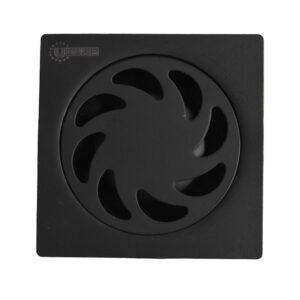 REJILLA SIFON PISO TRADICIONAL ACERO INOXIDABLE NEGRA 10X10 UDUKE (HT1581)