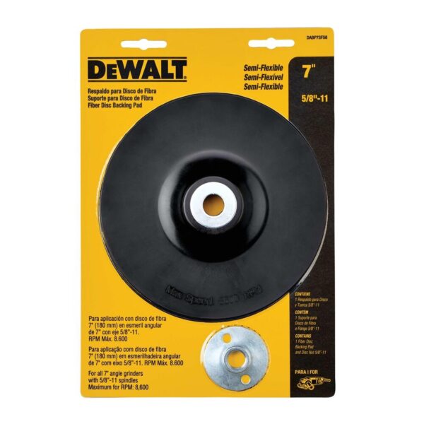 RESPALDO DISCO DE FIBRA 7" SEMI-FLEXIBLE DEWALT (DABP7SF58)