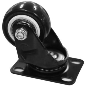 Rodachines 1 1/2 Plano Negro Pesa Giratorio 40MM (Individual) (HT40081)