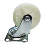 Rodachines 1 1/2" Plano Blanco Nylon 40MM 20KG (Individual) (HT40246)