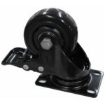 RODACHINES 3 PLANO NEGRO CON FRENO GIRATORIO 75MM 100KG (INDIVIDUAL) (HT80022)