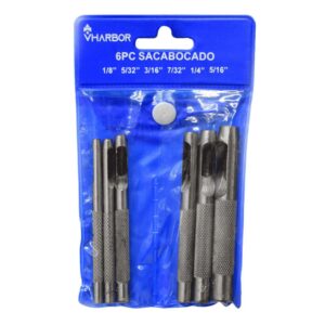 Sacabocado x 6PCS 1/8-5/16 VHARBOR(HT30457)