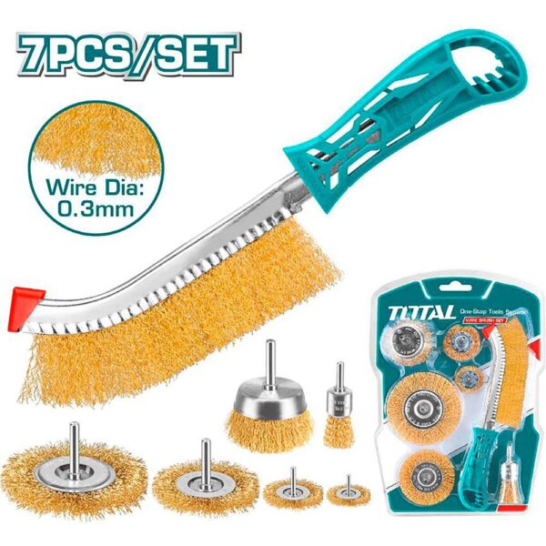 SET DE CEPILLOS DE ALAMBRE X 7PCS TOTAL (TAC310071)