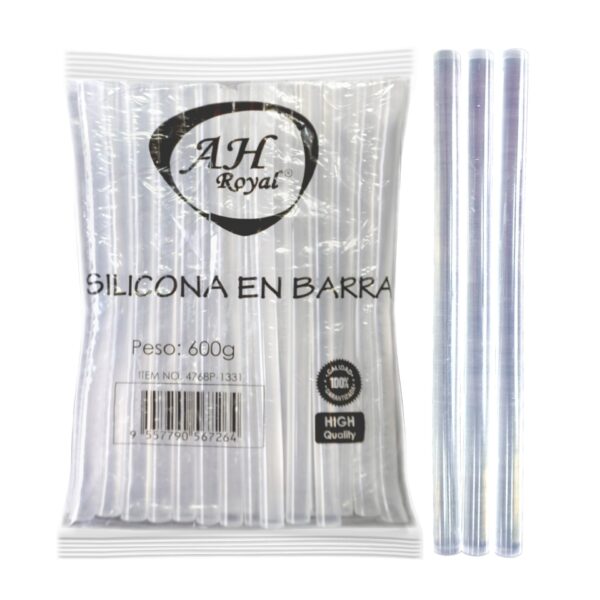 SILICONA BARRA GRUESA AH ROYAL 30 BARRAS (600 GMS - 21 CMS)