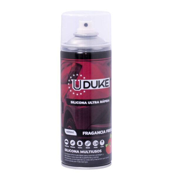 SILICONA EN AEROSOL UDUKE CON OLOR FRESA 400 ML (HT40238)