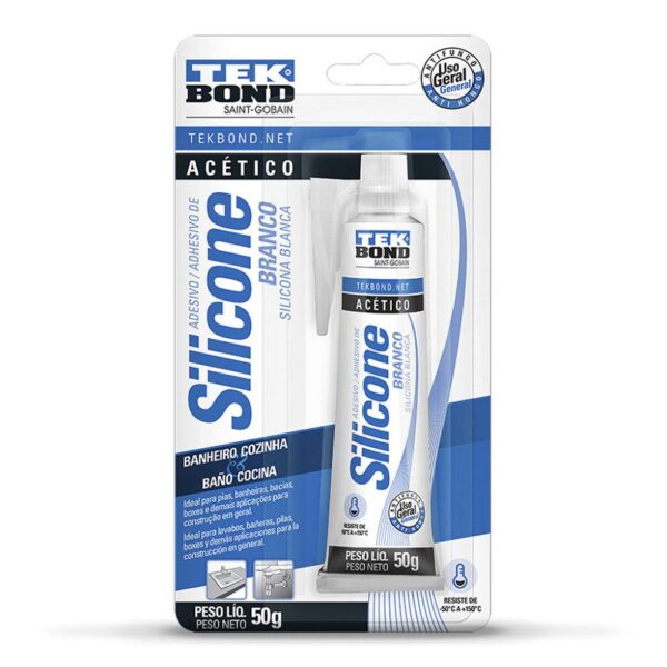 SILICONA TEKBOND 50GR BLANCA (BANOS Y COCINA)