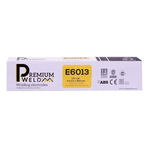 SOLDADURA DE ELECTRODO PW6013 - 1/8 ROJA PREMIUM WELD (CAJA X 5 KLS) (60131)