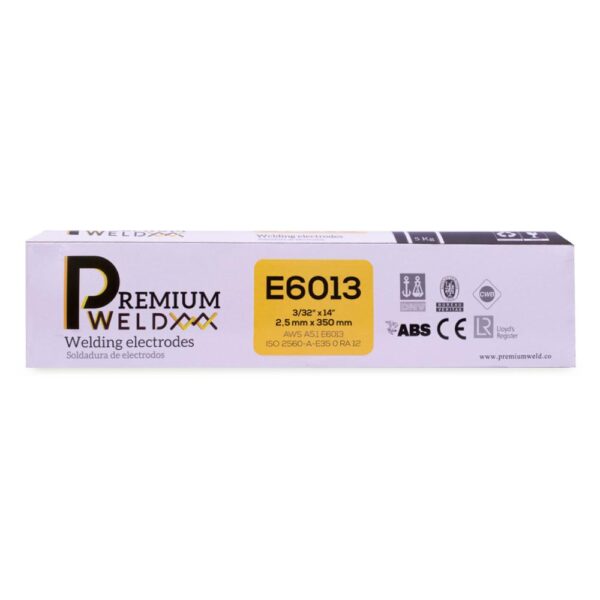 SOLDADURA DE ELECTRODO PW6013 - 3/32" ROJA PREMIUM WELD (CAJA X 5 KLS) (60133)