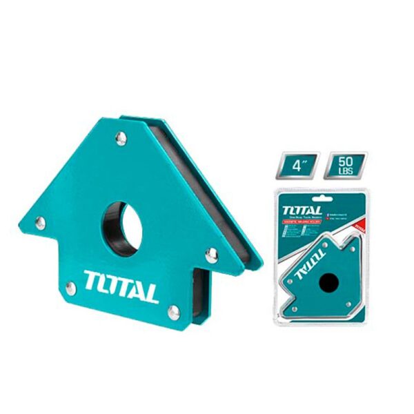 SUJETADOR MAGNETICO 4" 50LBS 3 POSICIONES PARA SOLDAR TOTAL (TAMWH50042)
