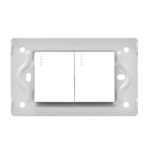 SWICHE DOBLE LUXOR BLANCA INTERCAMBIABLE SIN TAPA DUKE ENERGY (V9-007)
