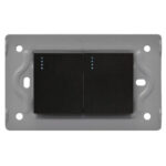SWICHE DOBLE LUXOR NEGRA INTERCAMBIABLE SIN TAPA DUKE ENERGY (V17-007)