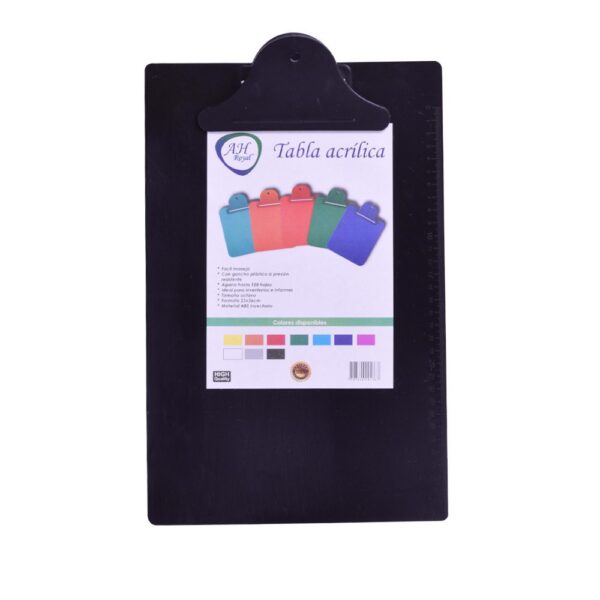 TABLA AH ROYAL DE APOYO PLASTICA OFICIO COLORES